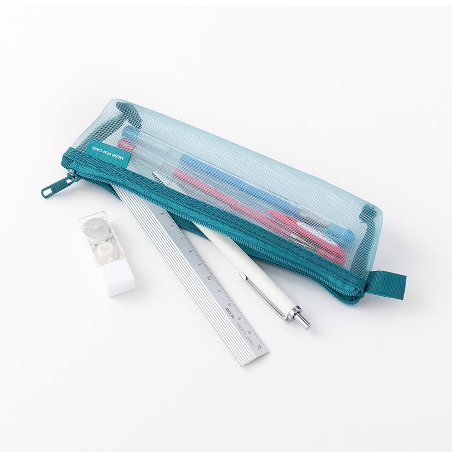 Estuche sencillo Mesh - Azul - Midori MD