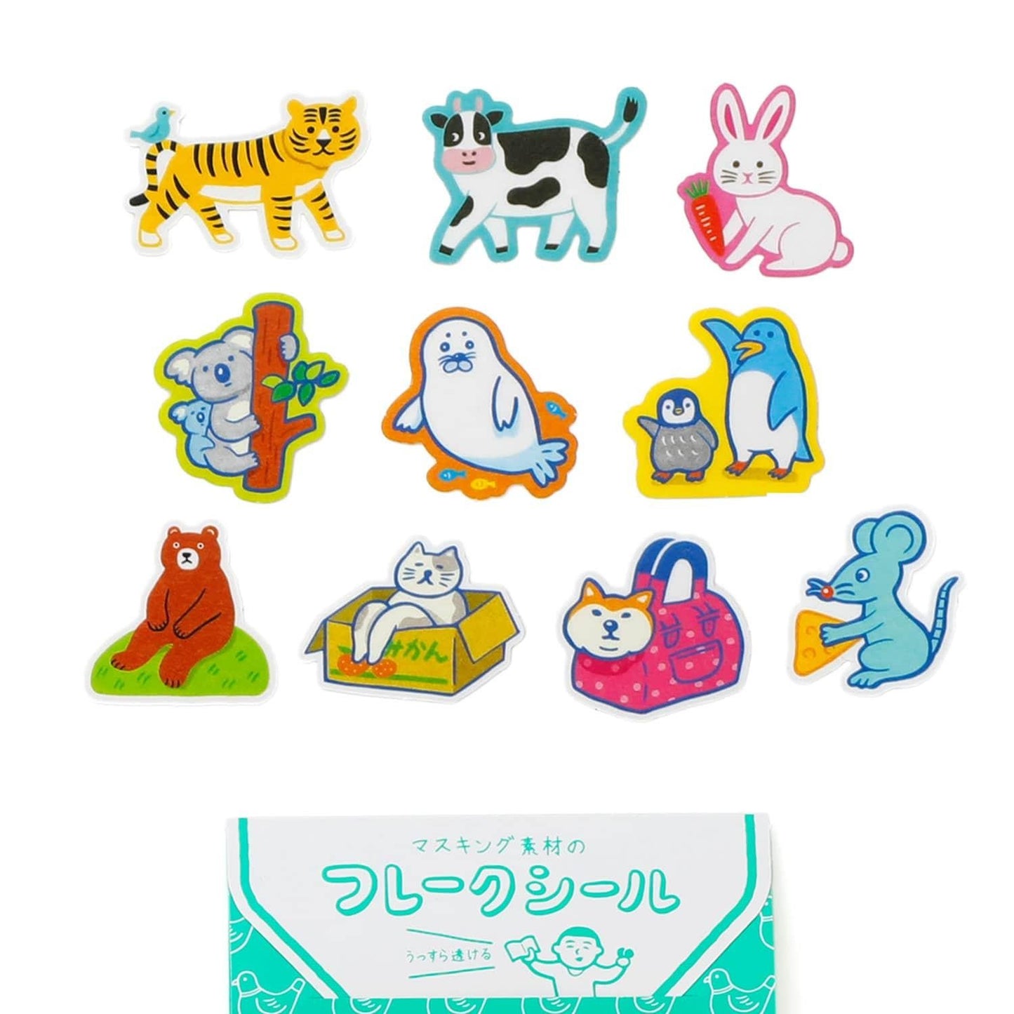 Pegatinas japonesas Washi - Animales - New Retro