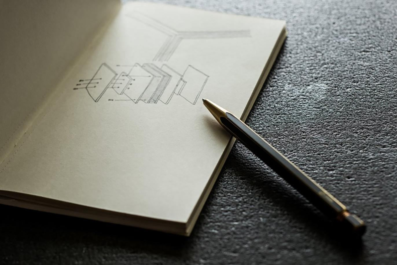 Bolígrafo Ballpoint - Muelle Negro - Ystudio