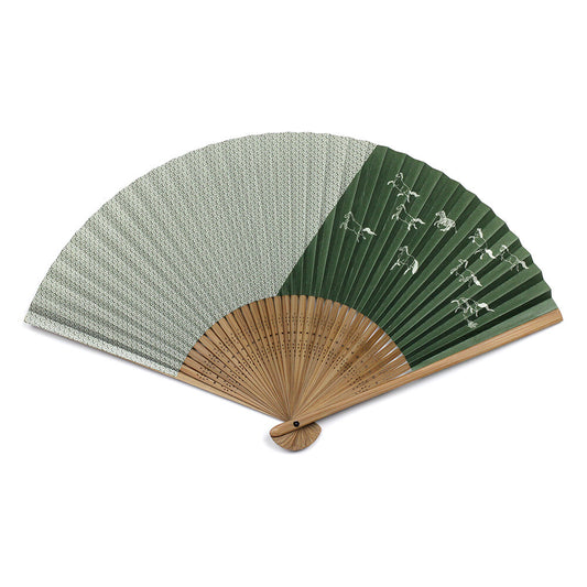 Abanico japonés nueve suertes -  Wagamikoji