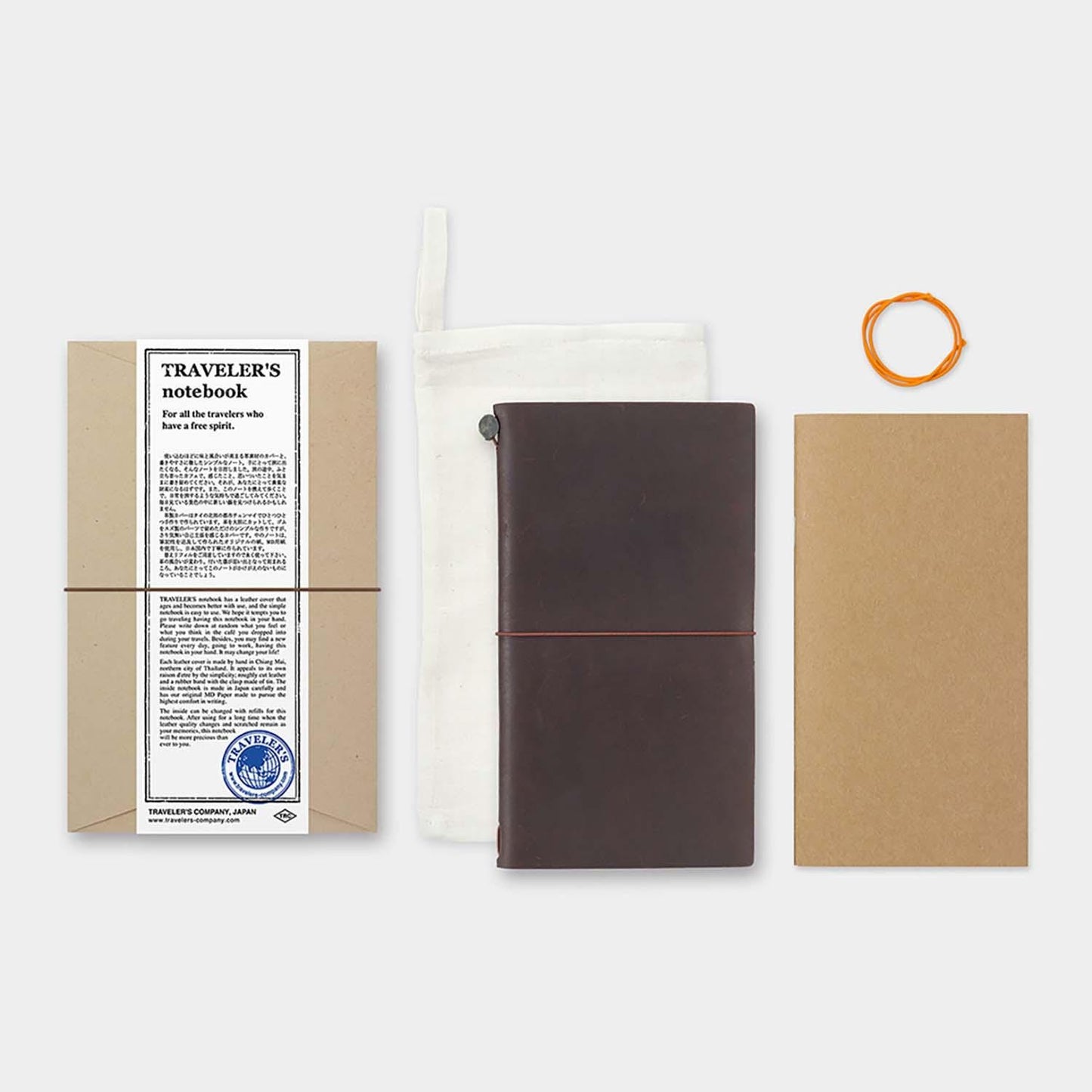 Cuaderno Traveler’s Notebook de cuero - Regular marrón - Traveler's