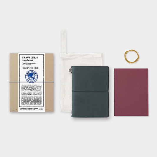 Cuaderno Traveler’s Notebook de cuero - Pasaporte azul - Traveler's