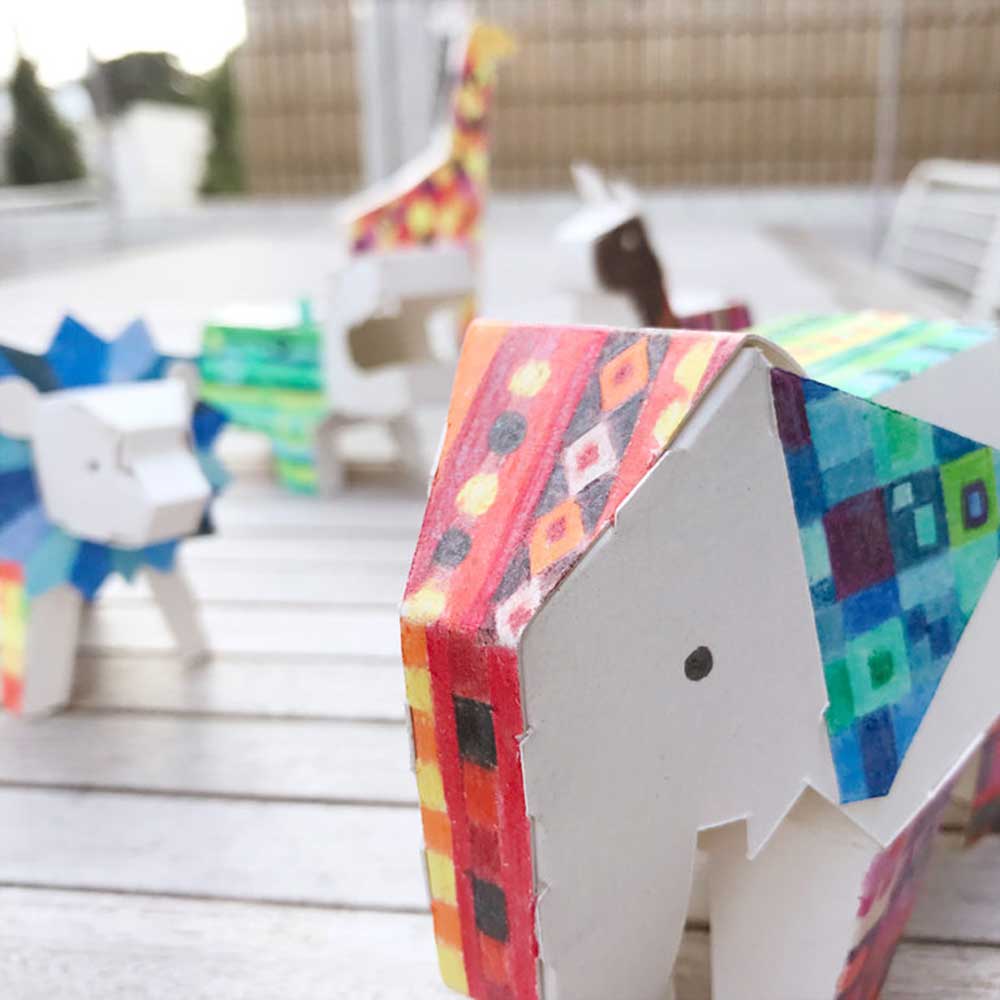 KOKUYO Libro de colorear 3D – Animales