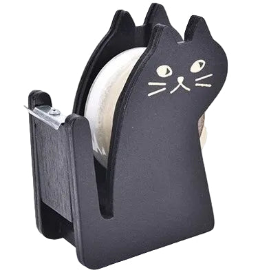 Cortador de cinta de madera con diseño de gato