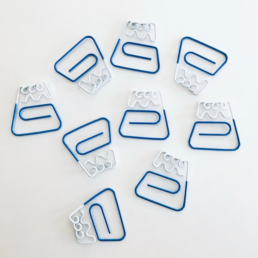 Clip SLIP-ON Mount Fuji Paper Clip 9 pcs