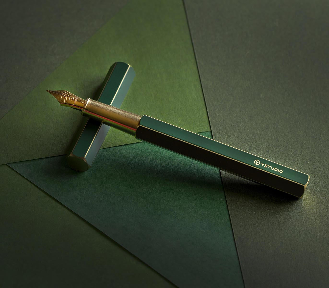 Pluma estilográfica Latón - Verde - Ystudio