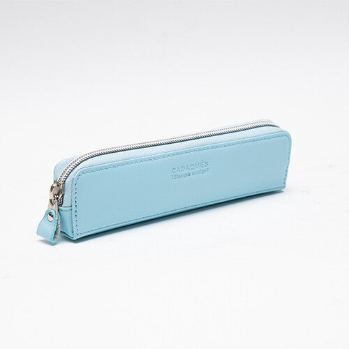 Estuche de cuero genuino - Champán - Cadaqués
