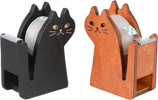 Cortador de cinta de madera con diseño de gato