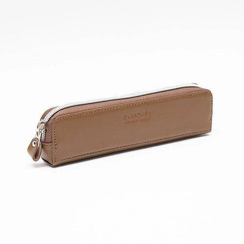 Estuche de cuero genuino - Champán - Cadaqués