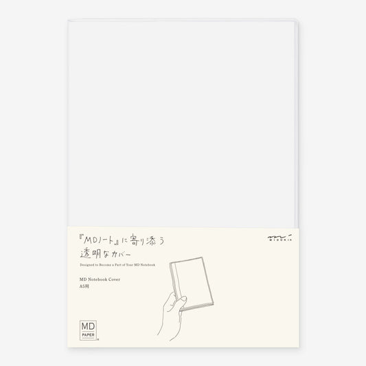 Funda protectora para cuaderno A5 - plástico - Midori MD